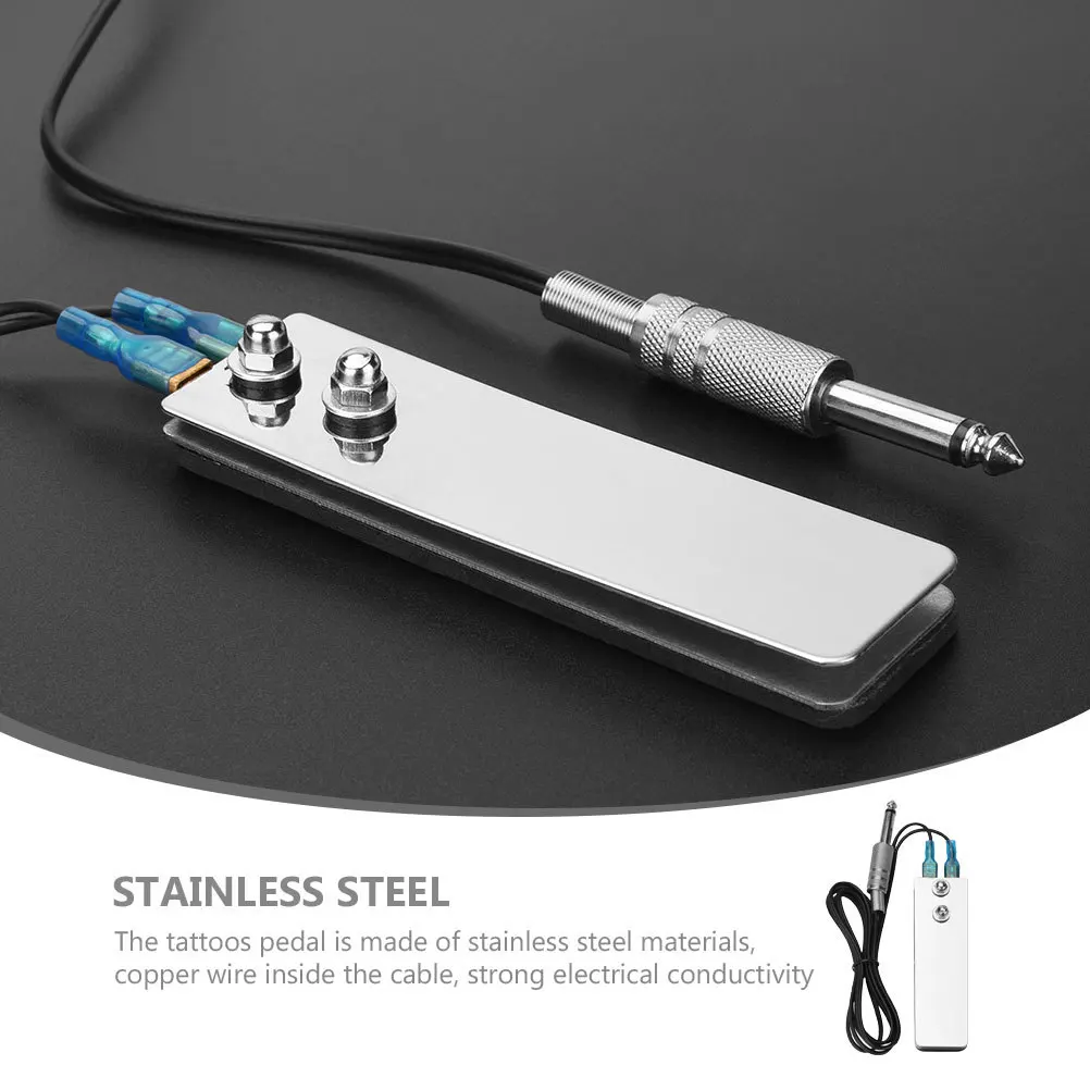 

Rectangular Foot Pedal 140cm Silicone Stainless Steel Tattoo Machine Accessory Professional Footswitch for Artists