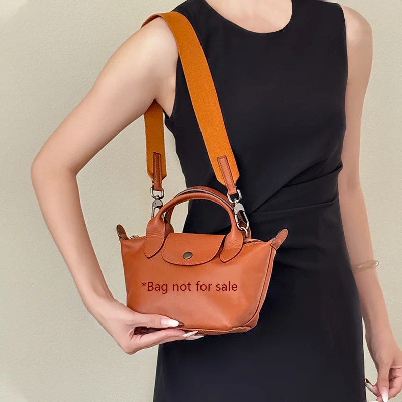 Pasek na ramię do torebki Longchamp Xtra Canvas, szeroki, wytrzymały pasek do torby, modny pasek do noszenia na skos, akcesoria zamienne.