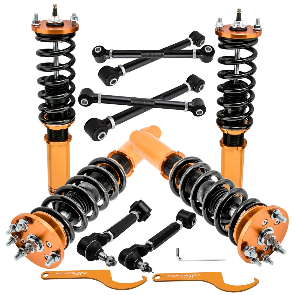 24 Way Damper Coilovers & Rear Camber Arms Kit For Honda Accord 2003-2007