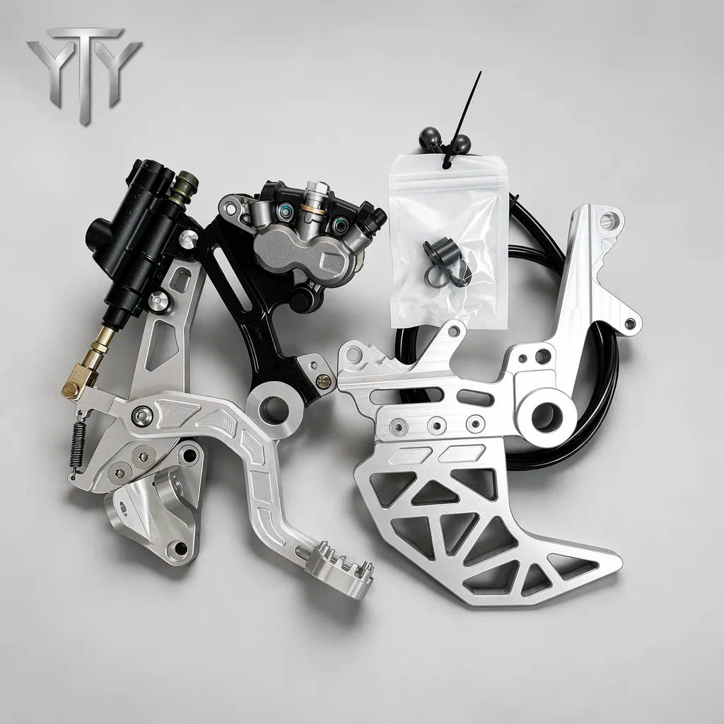 Ultra Bee Rear Foot Brake Kit Dual Caliper for Sur-Ron UltraBee CNC Aluminum High Performance Racing Hydraulic Parts
