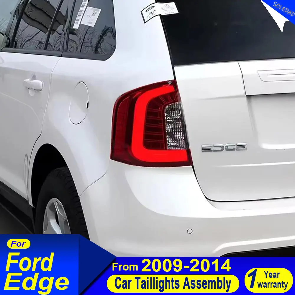 1 Pair Car for Ford Edge Tail Light 2009 2010 2011 2012 2013 2014 for Ford Edge Rear Light DRL Fog Brake Turn Signal Reversing view 3