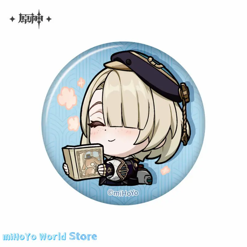 Neuvillette Badge Official Genuine Genshin Impact Wriothesley Lynette Court Of Fontaine Q Version Emoticon Pack Series Badge