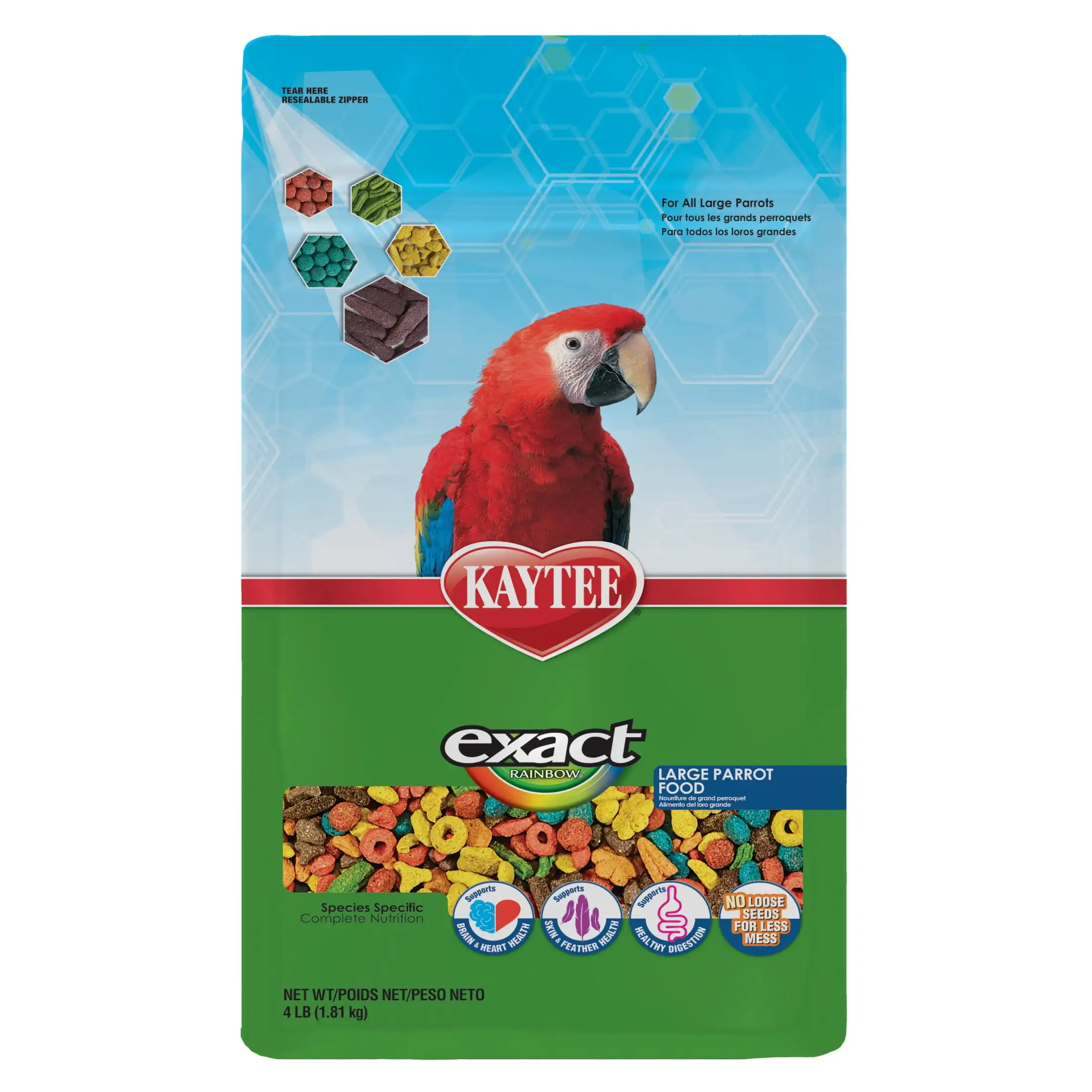 

Exact Rainbow Premium Large Parrot Food 4 Pounds