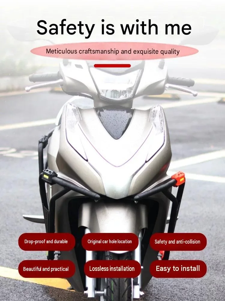 For Honda LD125 Full-Surround Safety Crash Bar Motorcycle Modification Precision-Molded Body Contour Fit Crash Bar for Enhanced