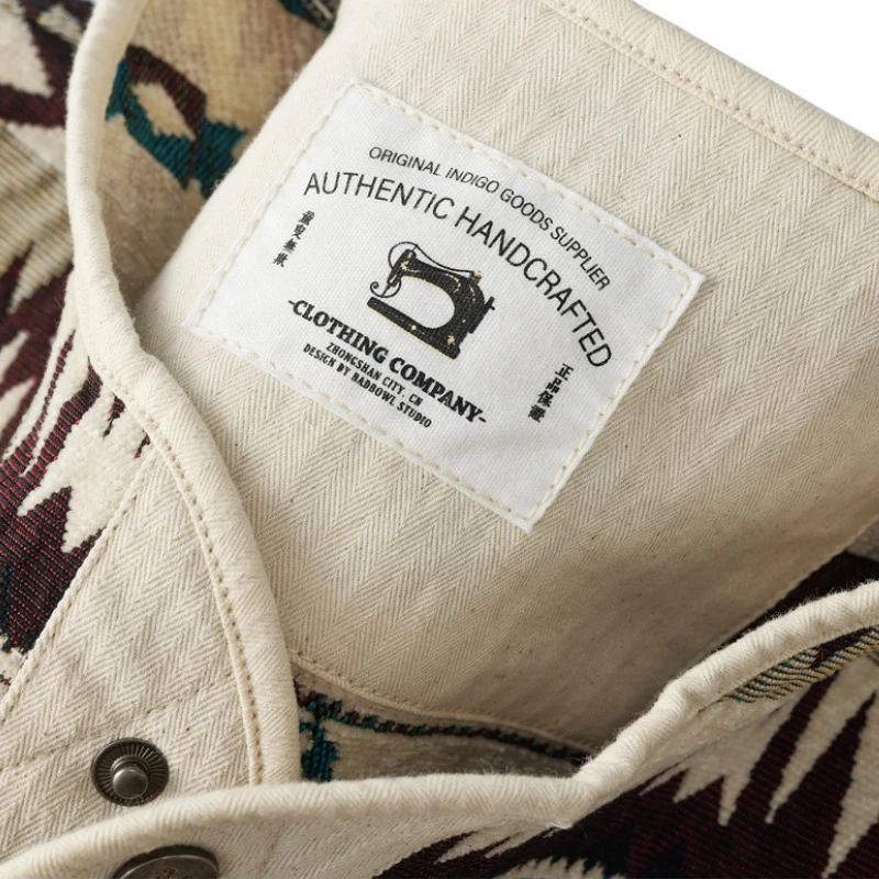 Giacca da volo da uomo nuova autunno e inverno Cappotto da giacca da volo con motivo indiano retrò americano addensato lavato con acqua