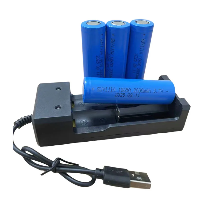 3.7V2000mahcapacity18650 بطارية ليثيوم أيون قابلة للشحن لمصباح يدوي المنتجات الرقمية أدوات كهربائيةMP3المعدات الطبية المتنقلة