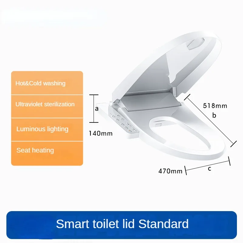 Intelligent Toilet Seat Universal Fully Automatic Cover Electric Instant Heating Toilet Seat Cover