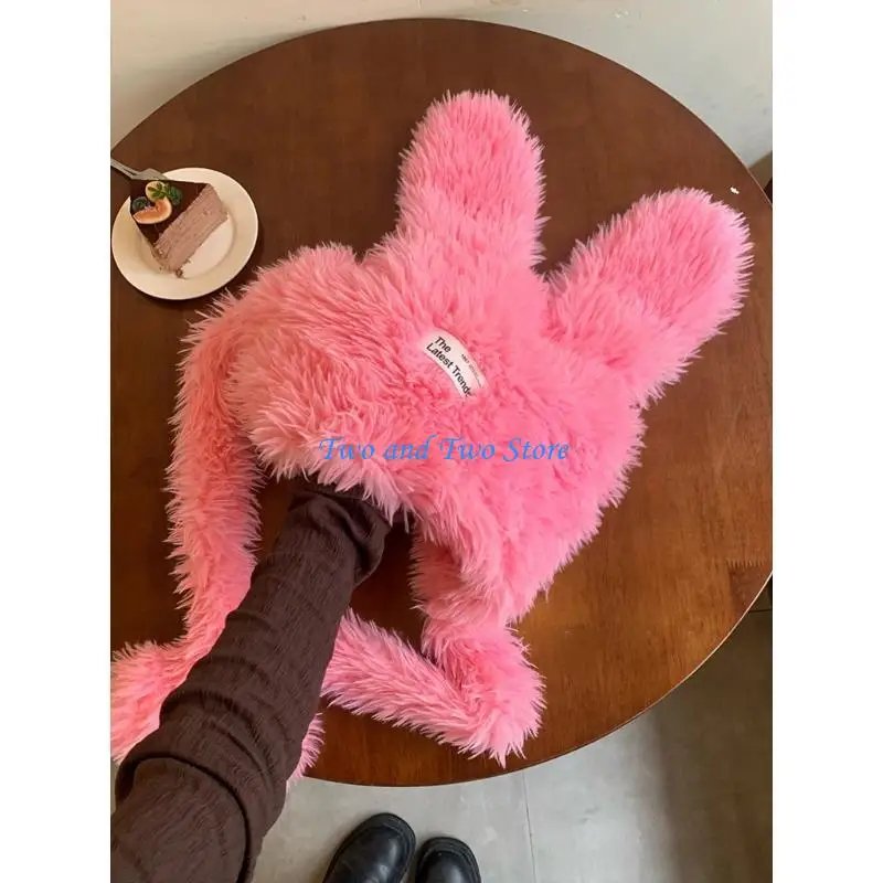 

HX6F Adult Plush Hat Outdoor Windproof Ear Protect Hat for Girls