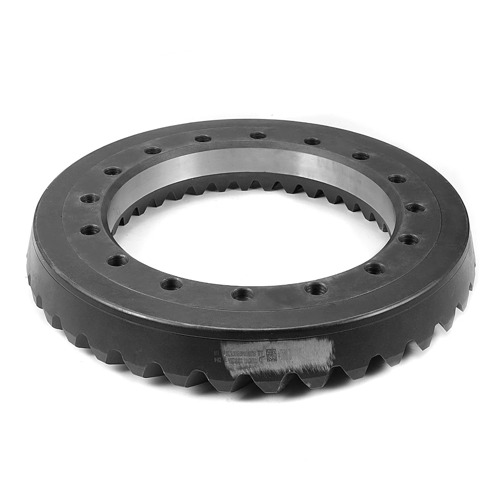 Hete verkoop hoge precisie rechte spiraalvormige kroonwiel en kegeltandwiel vrachtwagen koolstofstaal differentiële ring en rondsels