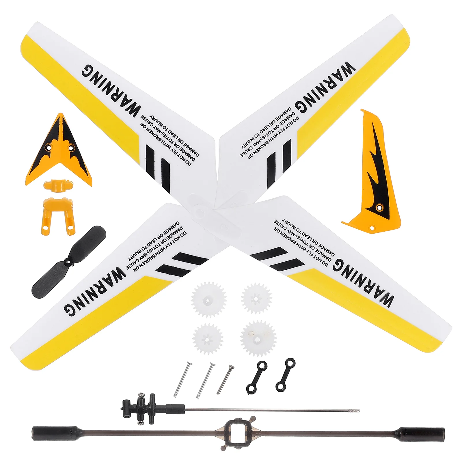 

S107G Spare Parts Set Replacement Accessories RC Helicopter Yellow ABS Alloy Practical Lasting Remote Toy