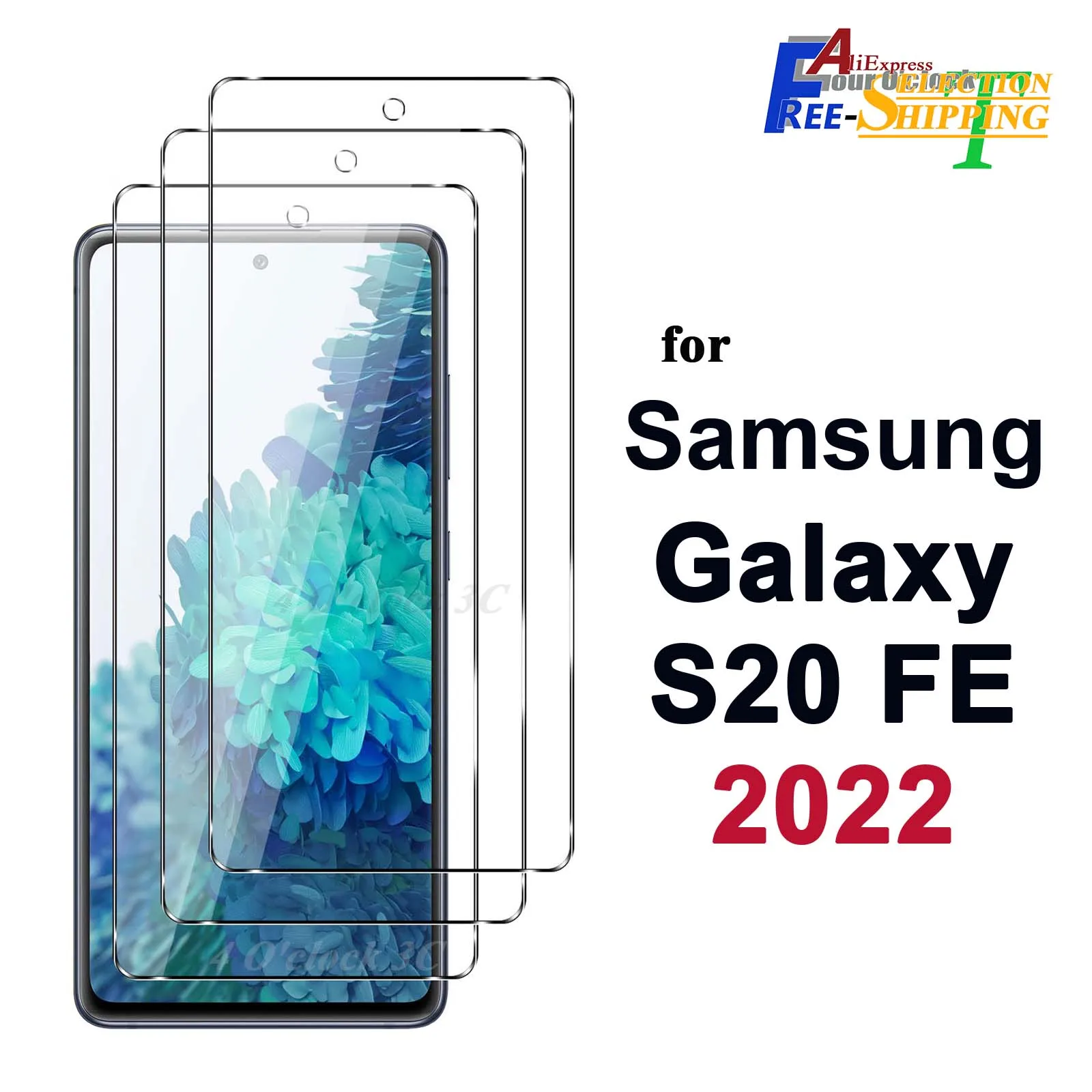For Samsung Galaxy S20 FE 2022 Tempered Glass Screen Protector Crystal Mica 9H Protective HD Clear Transparent Scratch Resistant