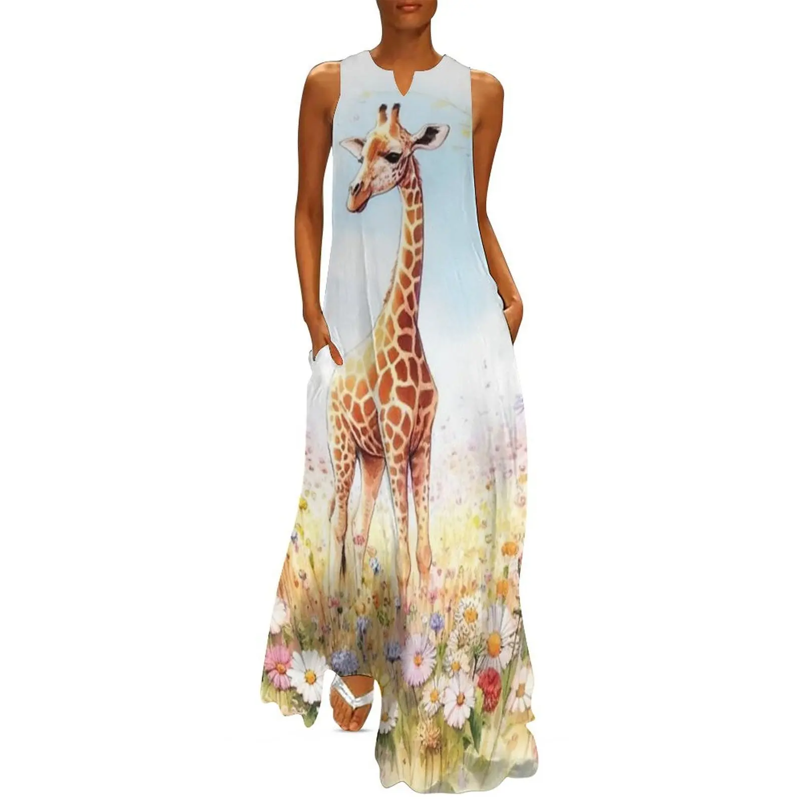 

Giraffe Long Dress ladies dresses for women 2025 Dress woman beach outfits for women Dance dresses