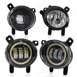 2 PCS For BMW F20 F21 F22 F23 F45 F46 F30 F31 F34 F35 LED Angel Eye Fog Lamps Front Bumper Halogen Headlight Driving Light 12V