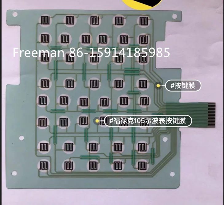 Carte de contact de clavier à membrane tactile de remplacement, feuille de remplacement, Fluke Scopemcirculation, 91, 92, 93, 95, 96, 97, 99, 105,