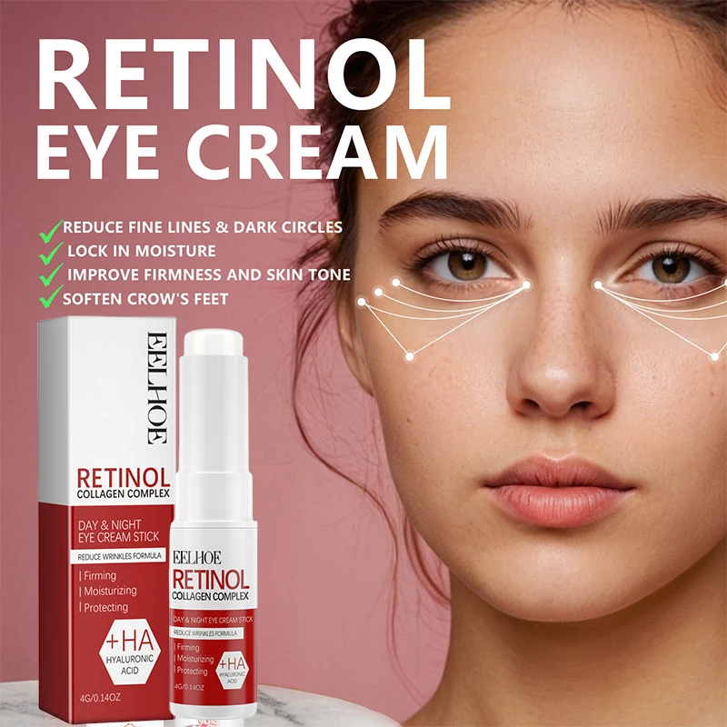 Crema de ojos con Retinol, suero para contorno de ojos, ojeras, antiedad, antiarrugas, Lifting de ojos, blanqueamiento, hidratante, Cosméticos