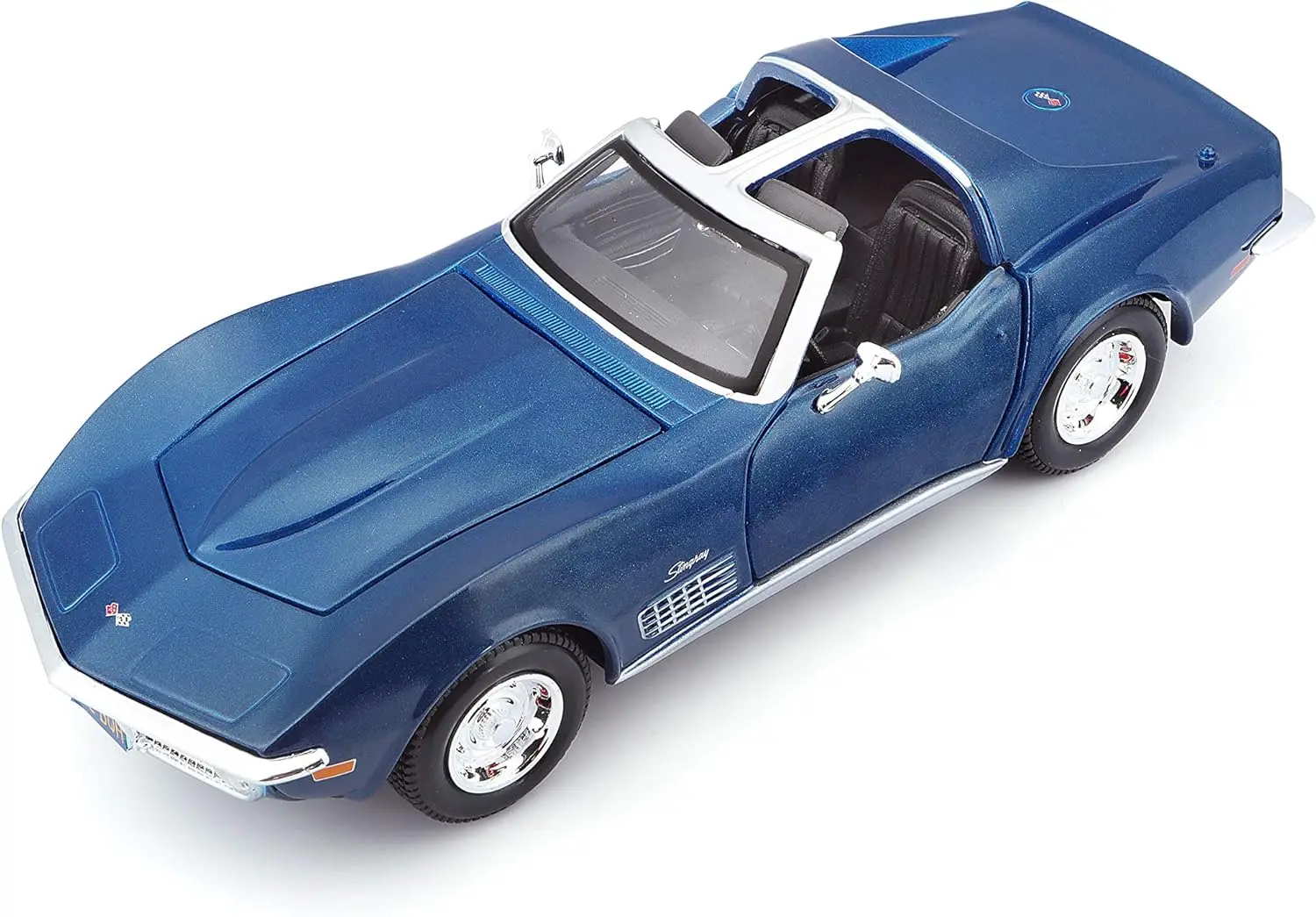 

1:24 Scale 1970 Chevrolet Corvette Blue Diecast Model Car for Collectors