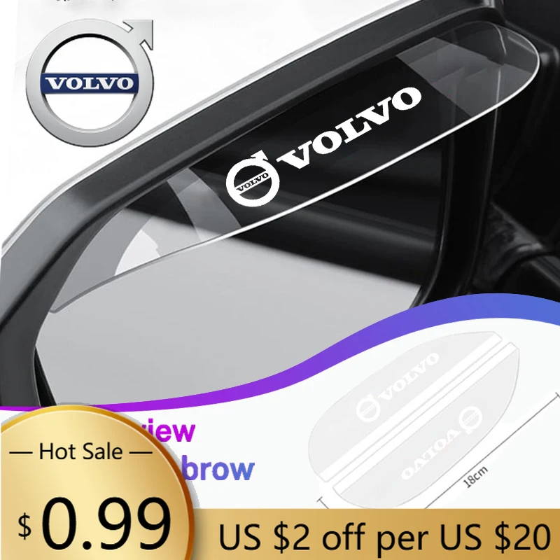 

Колпаки ступицы, 2 шт., прозрачные автомобильные эмблемы, зеркало заднего вида, дождевик для бровей, крышка для Volvo V60 XC60 XC90 S60 XC40 V40 S80 V90 EX9