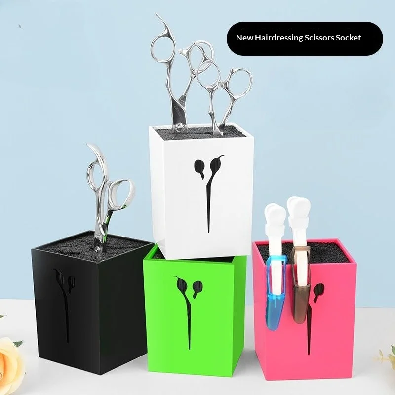 

Органайзер для инструментов парикмахерской: коробка для хранения ножниц, расчесок, зажимов, подставка для домашнего использования, настольная полка, аксессуары для стайлинга и парикмахерских услуг