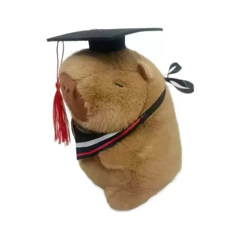 23 ซม.สําเร็จการศึกษา Capybara ตุ๊กตา Plush ตุ๊กตาสัตว์หมวกปริญญาเอก Graduation Plush ของเล่นของขวัญสําเร็จการศึกษาสําหรับนักเรียน