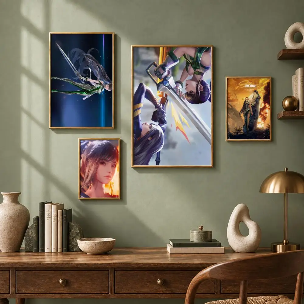 Trending Game S-Stellar BladeS Poster HD Self-Adhesive No Residue After Removal Ideal for All Kinds of Wall Decor