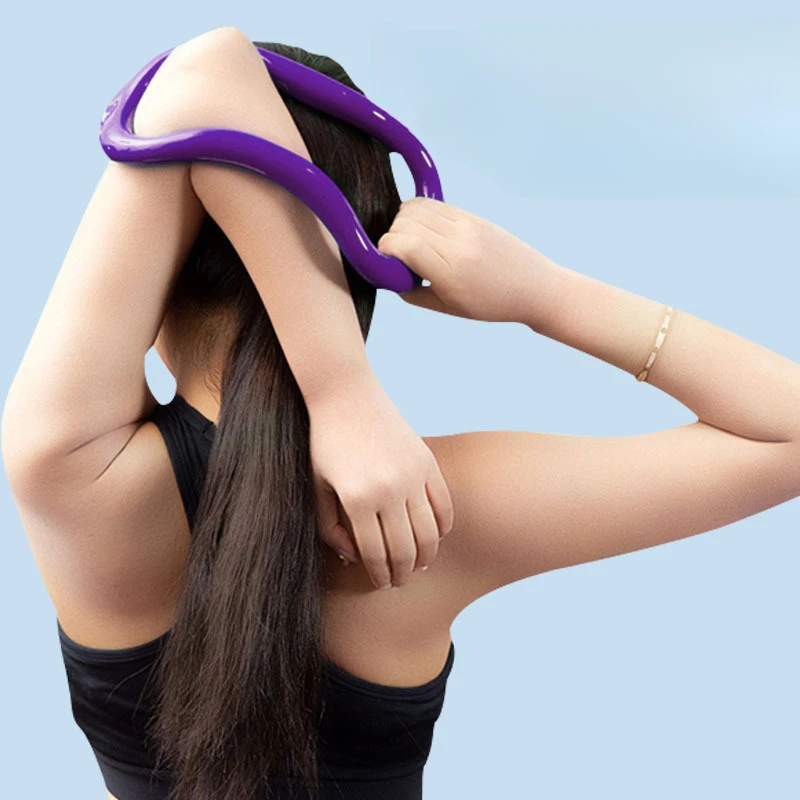 1 Stück Harter Yoga-Ring als Rückentrainer, Dehnungs- und Öffnungshilfe für den Rücken, Pilates-Ring und Wadenkorrektur – Detail 4