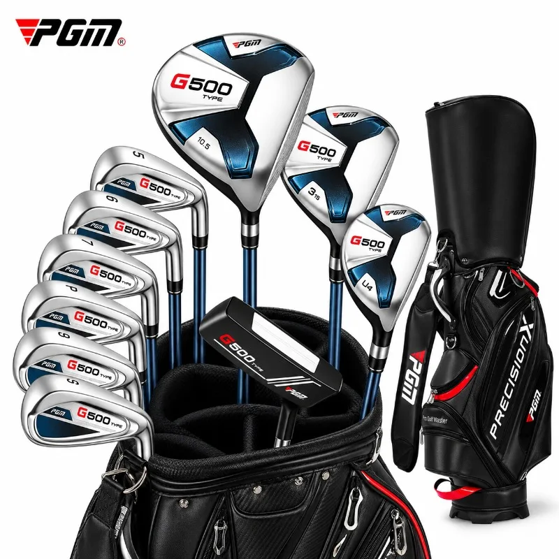 PGM G500 Complete Golf Club Set for Men 12 Clubs with Bag Driver Fairway Woods Hybrid Irons Putter Beginners MTG075