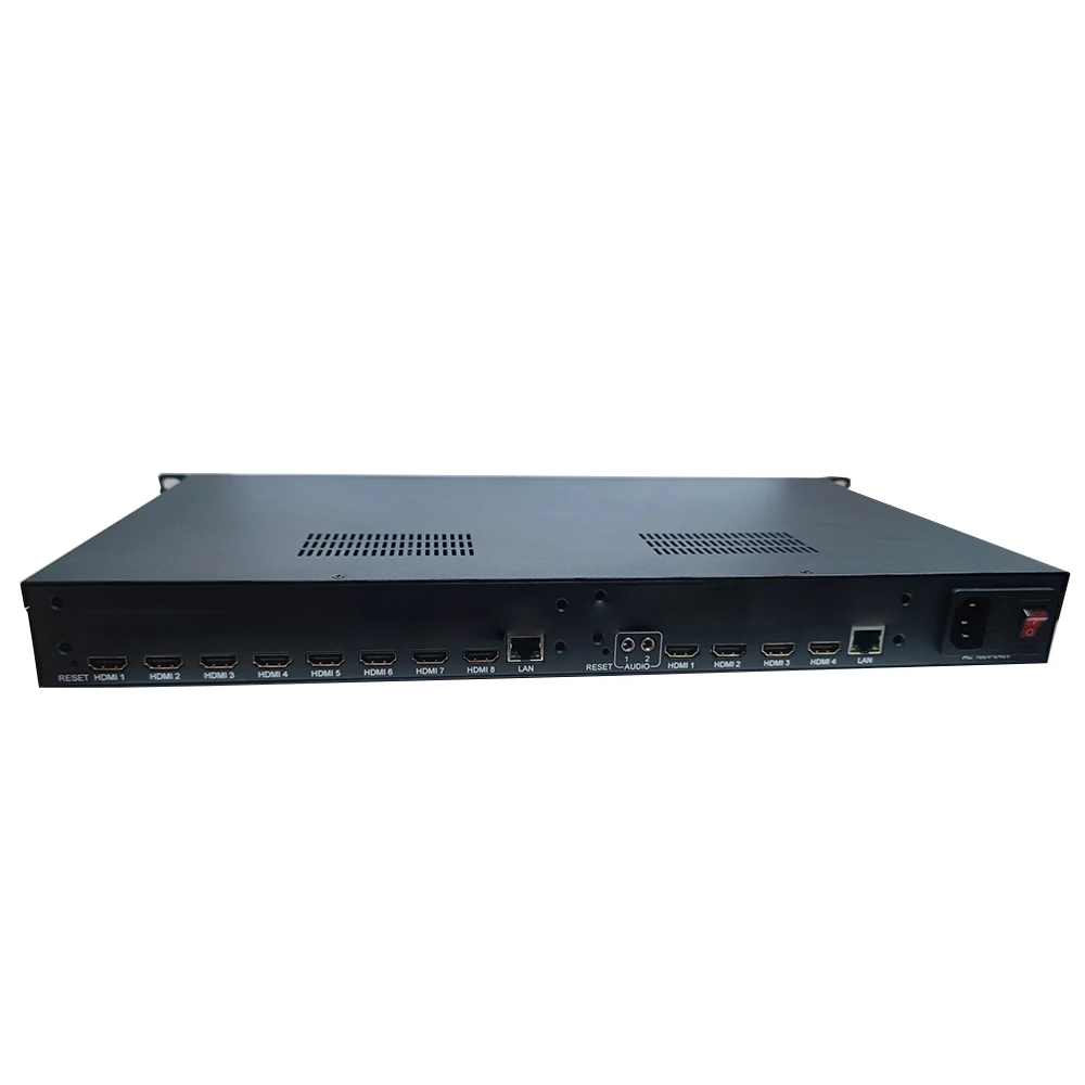 4 12-channel H265/H264 HD TV encoder  HDmi to IP (RTMP/ RTSP /HTTP TS/HTTP FLV/HLS/SRT/UDP multicast/SRT/RTP)