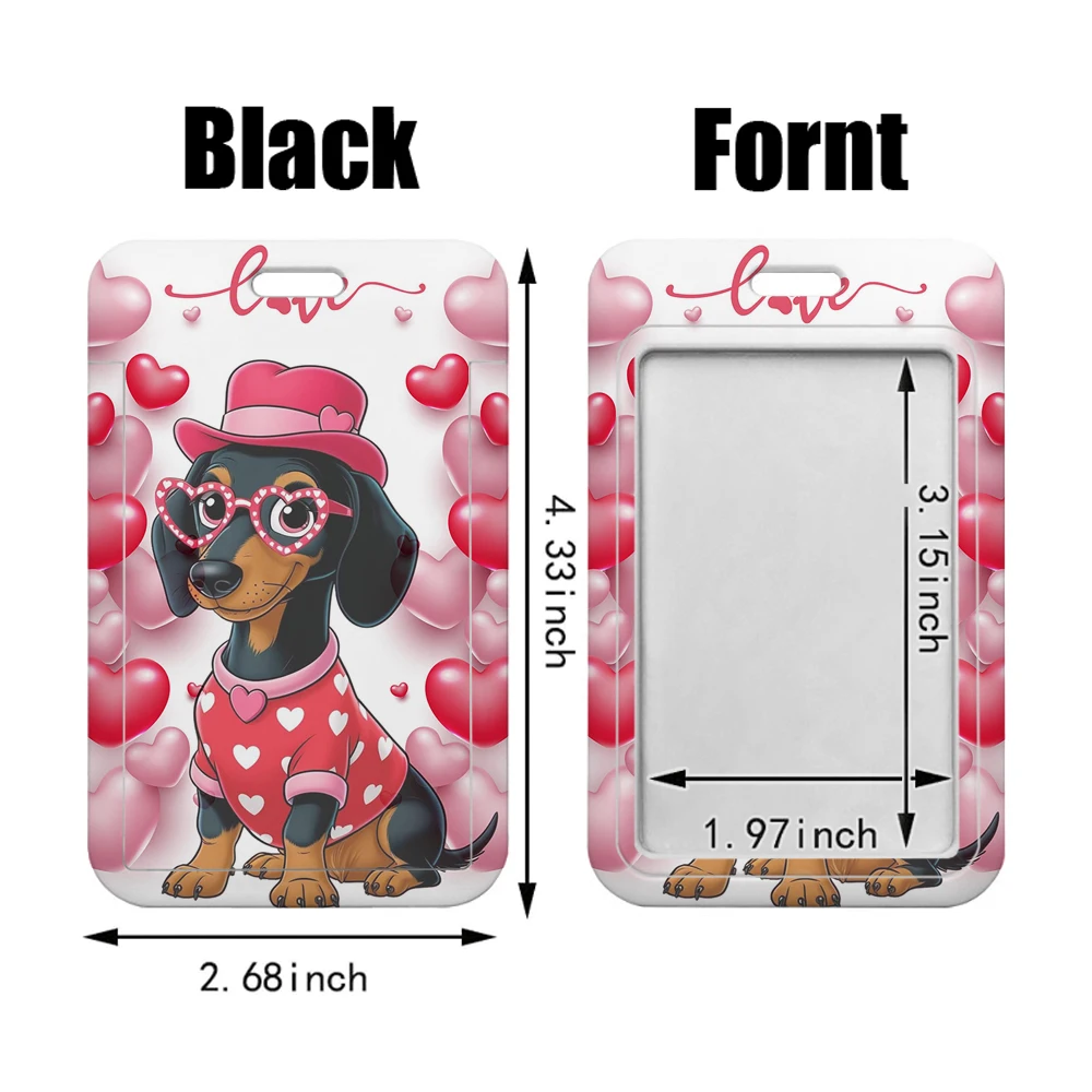 With buckle puppy Lanyard Business Credit Card Holder Neck Strap Keychain Hang Rope ID Badge Holder Lariat Lasso