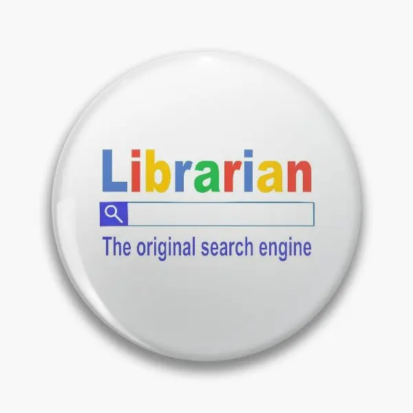 Librarian The Original Search Engine Su  Soft Button Pin Jewelry Lapel Pin Fashion Metal Clothes Women Decor Cute Creative