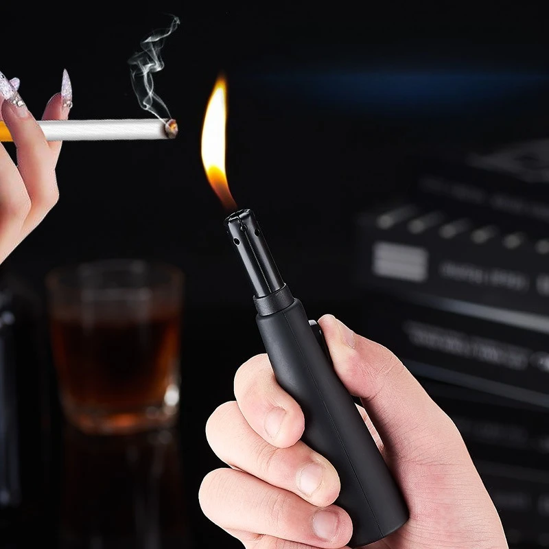 Encendedor de Antorcha Creativo para Velas y Aromaterapia, Recargable con Gas Butano, Llama Abierta, Accesorios para Fumar, Sin Caja