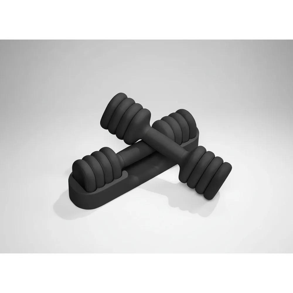 

Набор регулируемых гантелей из 2 шт., ручные гири 4-в-1 для женщин в дома, компактные свободные гири с мягкой ручкой