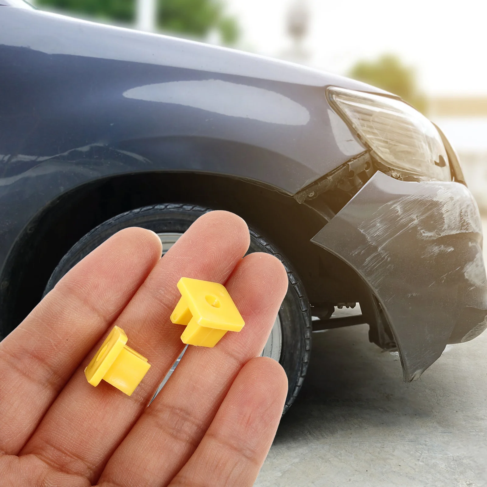 

100pcs Panel Screw Square Hole Retainer Bumper Cover Liner Grommet For Engine Protection Auto Fastener Clip Automotive