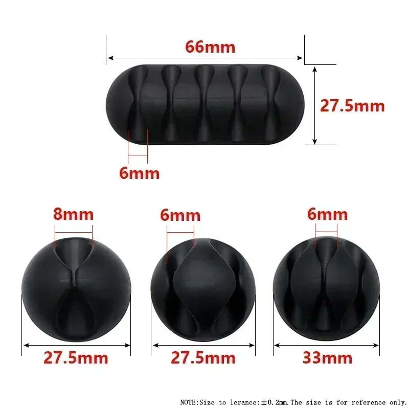 Wall Charging Cord Earphone Line Mous Management USB Data Cable Holders Adhesive Cable Clips Silicone Cable Organizer Desktop