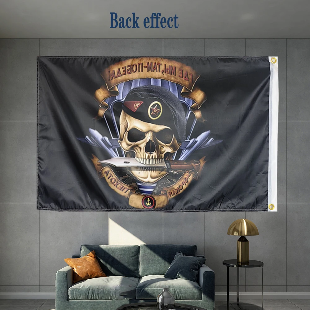 Russia USSR Marines  Flag 3X5FT 150X90CM Victory Banner Brass Metal Holes Design Outdoor Advertising Banner Decor Party
