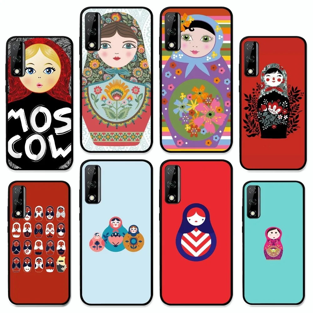 Cute Russian Dolls Matriochkas Phone Case For Huawei Y9 6 7 5 Prime Enjoy 7s 7 8 plus 7a 9e 9plus 8E Lite Psmart Shell