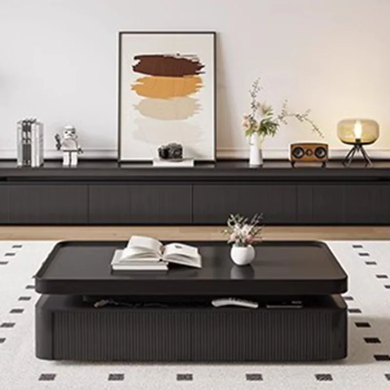 Living Room Luxury Coffee Table Trau Organizer Black Nordic Mobile Coffee Table Mesa Lateral Apartamento Couchtisch Furniture