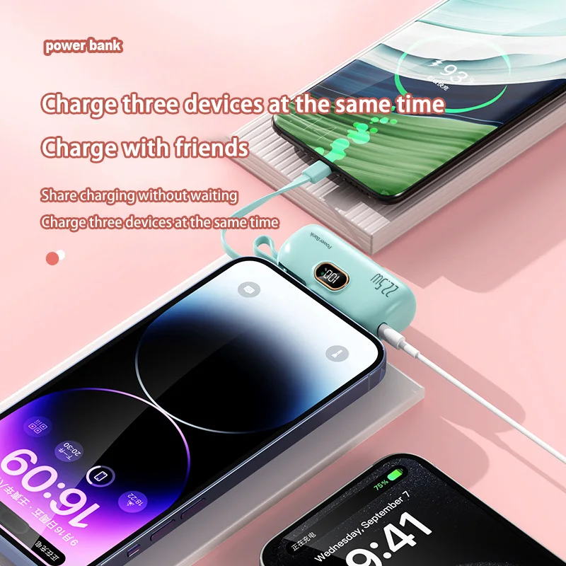 Mini Convenient Mobile Power Bank 30000mah Portable Fast Charging Suitable For iPhone 16  Samsung Xiaomi External Battery