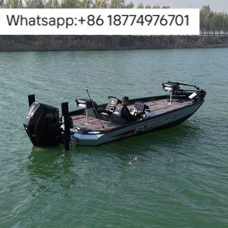 Barco de Pesca de Aluminio Mod V Tracker, Barco para Pesca de Lubina, Barco de Pesca Profunda en Forma de V en Venta