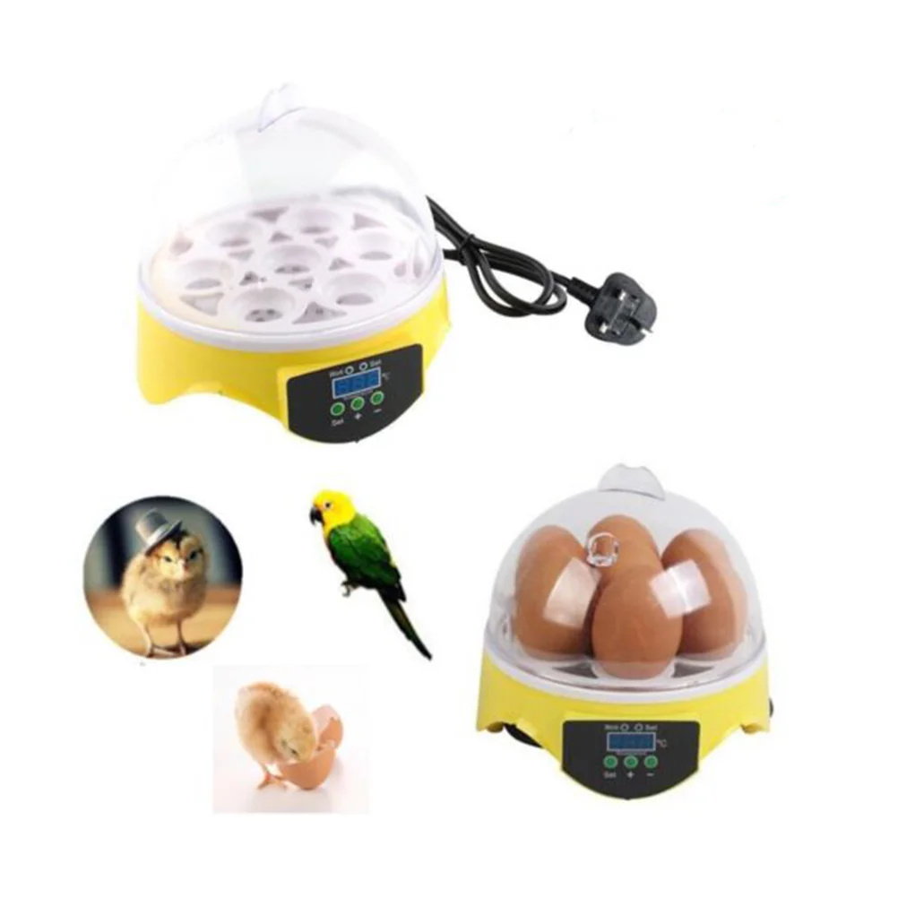 

7 Eggs Oviparous Animal Incubator Home Hatching with Automatic Turning Hatcher Chicken Mini Fertilized