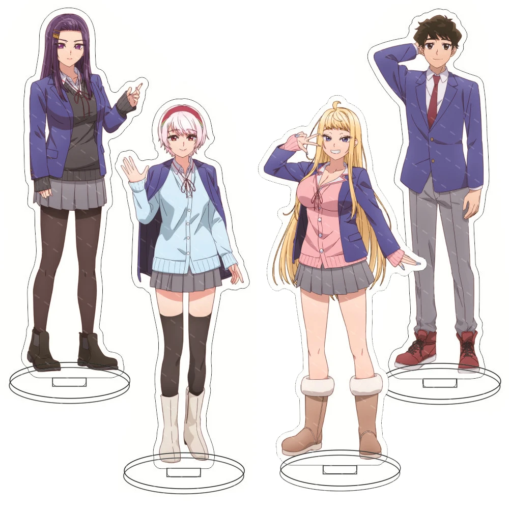 

Joyful Love Campus Japanese Comic 15cm Acrylic Stand Model Cartoon Figure DIY Desktop Decoration Accessories Ornament Toy Gift