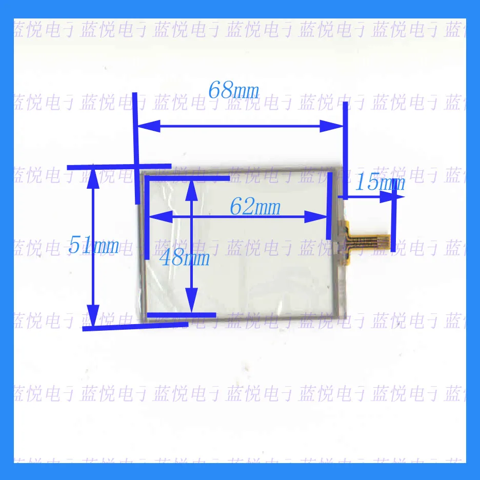 5PCS/LOT AE-1118  3inch  Touch Screen   68*51mm Digitizer Welding type compatible For GPS car DVD sensor glass 68*51  AE1118