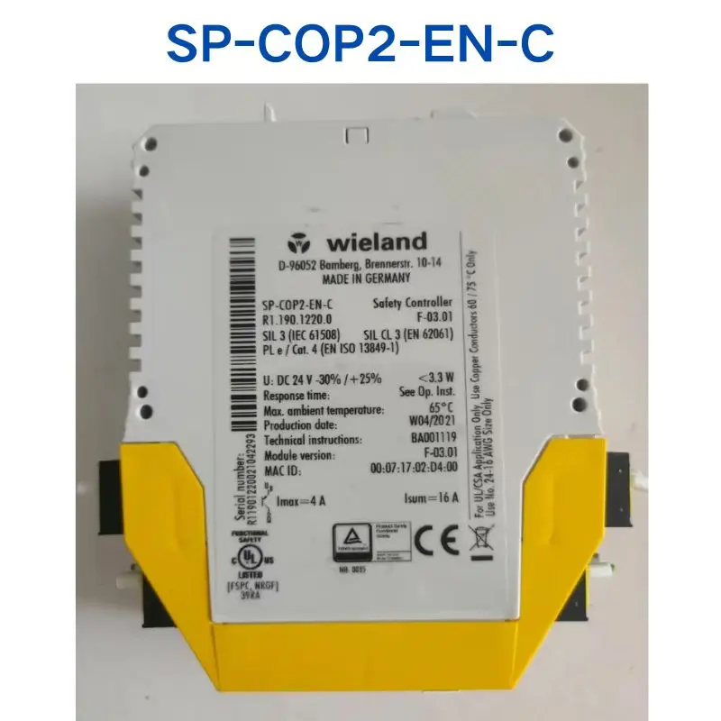 Second-hand test OK wieland relay SP-COP2-EN-C