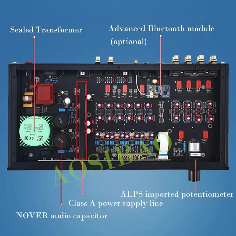 AM Classic MBL6010 Line Fully Balanced Preamplifier Remote Control Bluetooth 5.1 LDAC HIFI Preamp Amplifier Audio