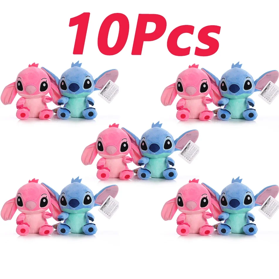 20 cm 10 stücke Stich Gefüllte Plüsch Modelle Cartoon Gefüllte Plüsch Puppen Anime Plüsch Baby Spielzeug Kawaii Kinder Geburtstag Geschenk
