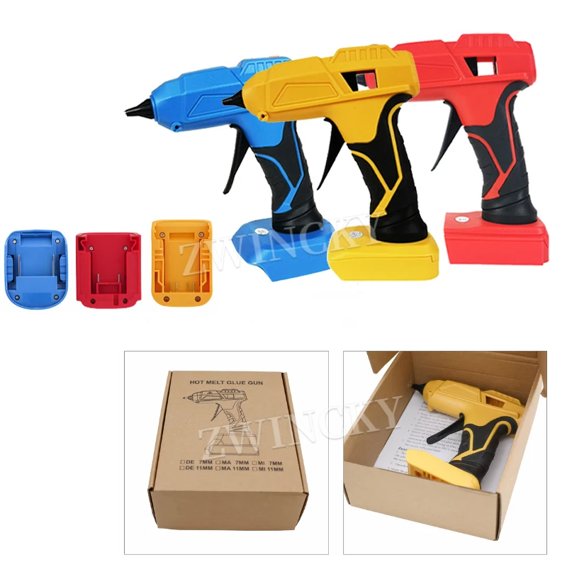 

Electric Hot Melt Glue Gun for Makita/Dewalt/Milwaukee 18V Battery Cordless Electric Glue Grab Glue Hot Melt Welding Air Gun