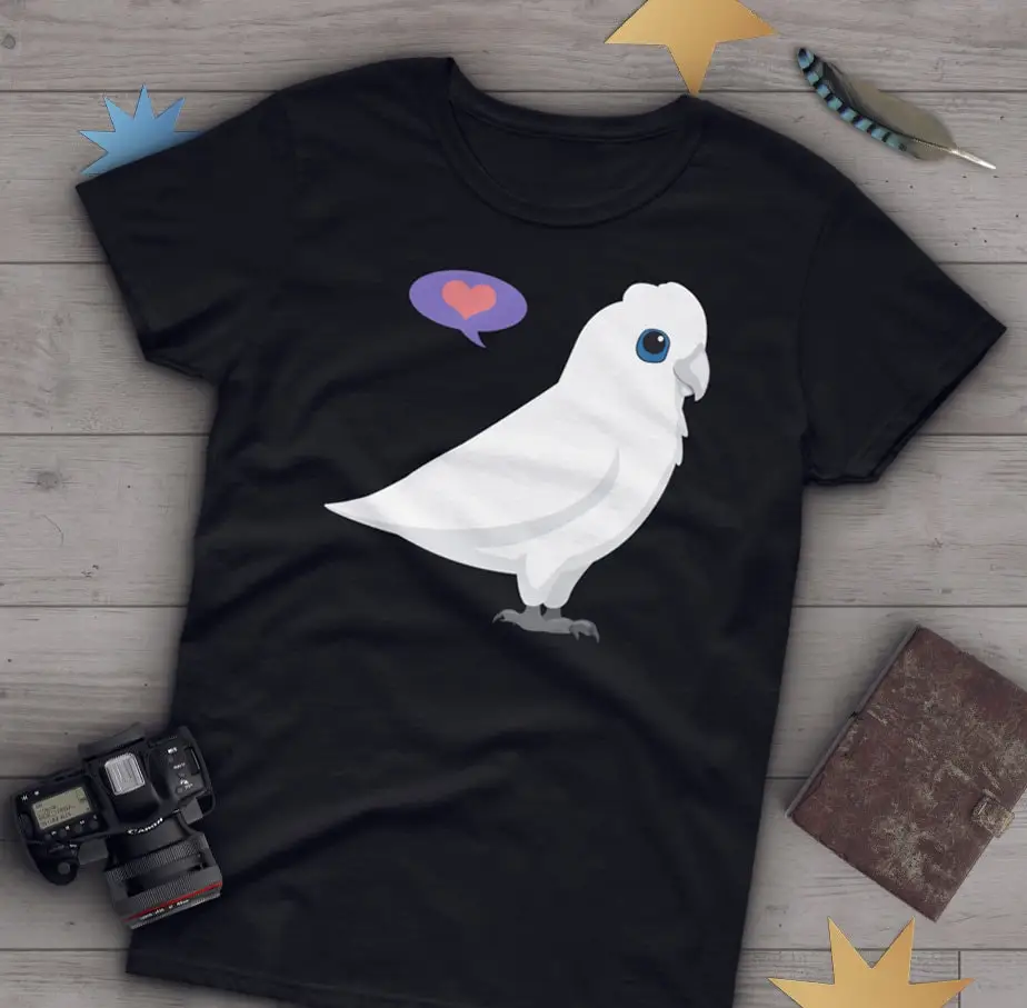 Little Corella T Shirt Parrot Lover Cute Bird Pet Bare Eyed Cockatoo Goffin'S Tanimbar Goffins