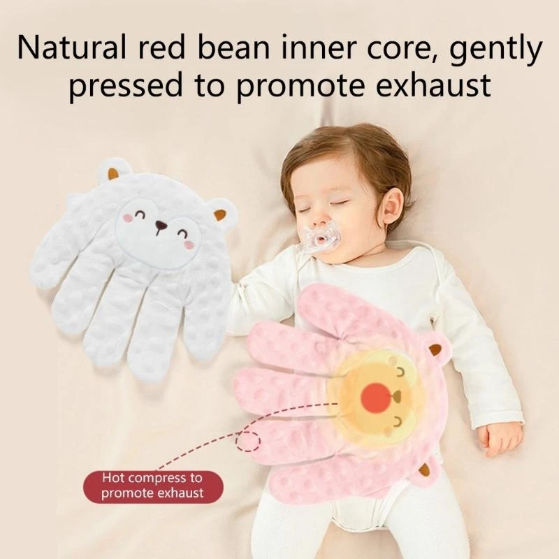 J15U يد مهدئة للطفل الرضيع لتخفيف المزاج القلق وسادة لينة تنفس الكرتون #5