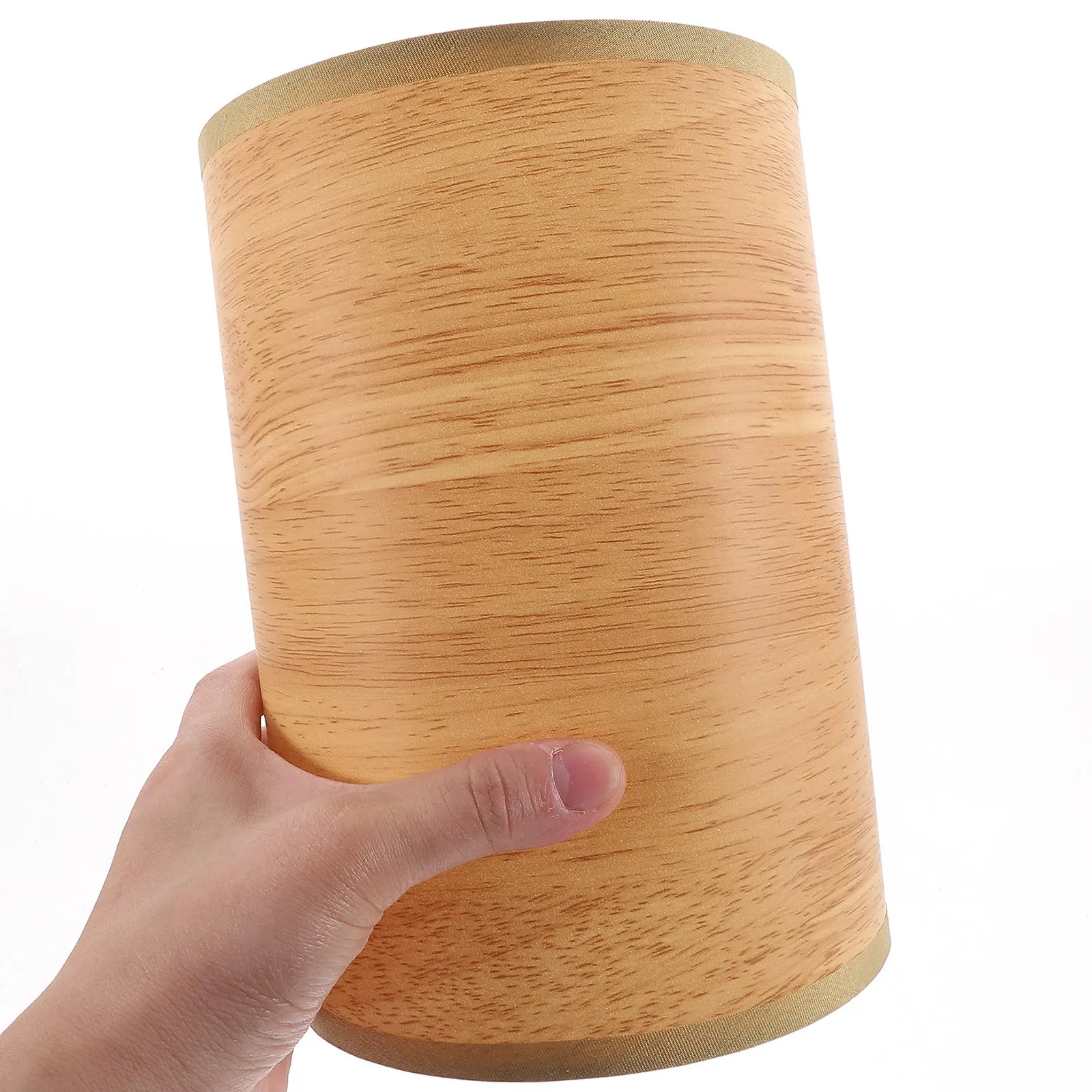 

Premium Linen PVC Metal Lamp Shade Universal Cylinder Light Cover for Table Lamps Gentle Eye-Friendly Illumination Household