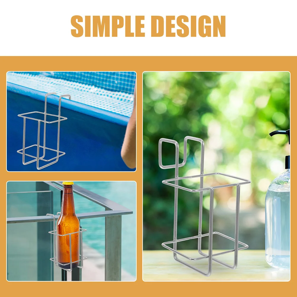 

Stainless Steel Punch Free Hanging Storage Organizer Bathroom Kitchen Shampoo Bottle Holder Hand Display