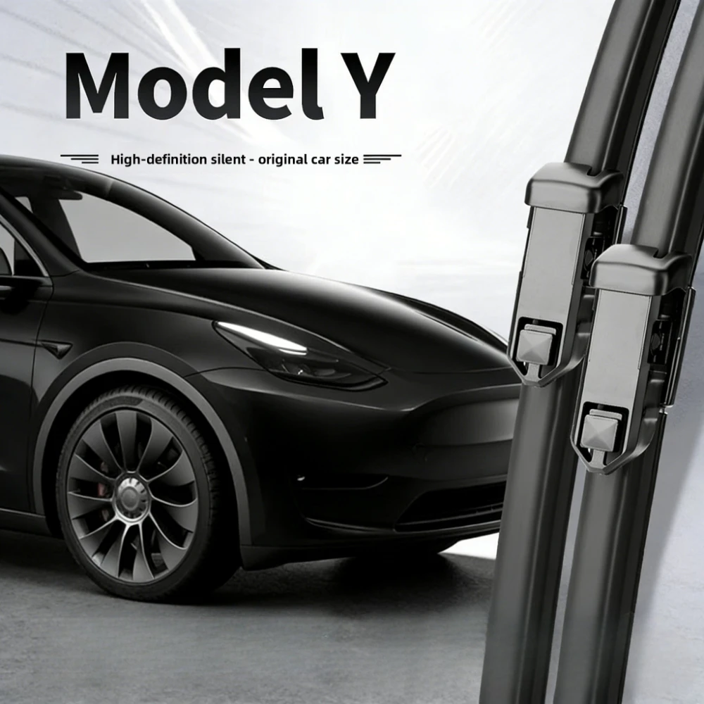 26"+19" Wischerblätter-Set für Tesla 2021-2024 Model Y Geräuscharmer Betrieb Langlebige Gummi-Ersatzblätter